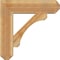 Ekena Millwork Legacy Craftsman Rough Sawn Bracket w/ Offset Brace, Western Red Cedar, 8"W x 28"D x 28"H BKT0806X28X28LEC04RWR - alternate 3